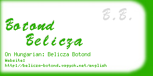 botond belicza business card